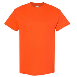 Gildan Mens Heavy Cotton Short Sleeve T-Shirt - 2XL, Orange