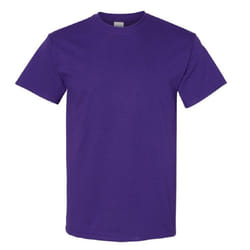 Gildan Mens Heavy Cotton Short Sleeve T-Shirt - XL, Purple