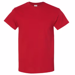 Gildan Mens Heavy Cotton Short Sleeve T-Shirt - M, Red