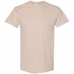 Gildan Mens Heavy Cotton Short Sleeve T-Shirt - L, Sand