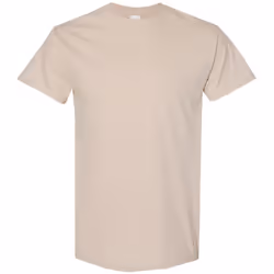 Gildan Mens Heavy Cotton Short Sleeve T-Shirt - XL, Sand
