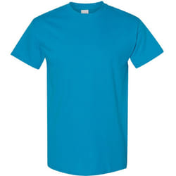 Gildan Mens Heavy Cotton Short Sleeve T-Shirt - L, Sapphire