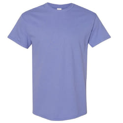 Gildan Mens Heavy Cotton Short Sleeve T-Shirt - L, Violet