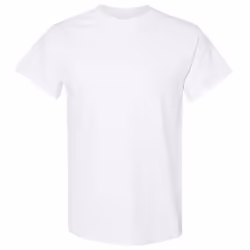 Gildan Mens Heavy Cotton Short Sleeve T-Shirt - L, White