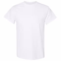 Gildan Mens Heavy Cotton Short Sleeve T-Shirt - 3XL, White