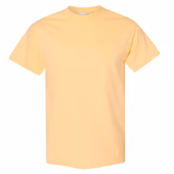 Gildan Mens Heavy Cotton Short Sleeve T-Shirt - L, Yellow Haze