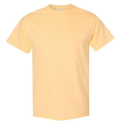 Gildan Mens Heavy Cotton Short Sleeve T-Shirt - L, Yellow Haze