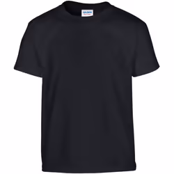Gildan Youth Unisex Heavy Cotton T-Shirt - XS, Black