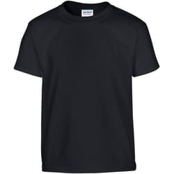 Gildan Youth Unisex Heavy Cotton T-Shirt - XS, Black