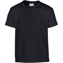 Gildan Youth Unisex Heavy Cotton T-Shirt - M, Black