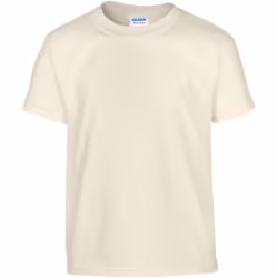 Gildan Youth Unisex Heavy Cotton T-Shirt - XS, Natural