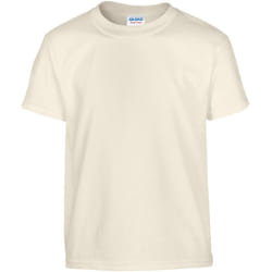 Gildan Youth Unisex Heavy Cotton T-Shirt - XS, Natural