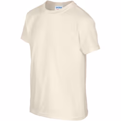 Gildan Youth Unisex Heavy Cotton T-Shirt - XS, Natural