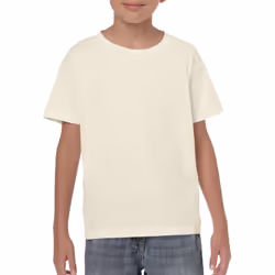 Gildan Youth Unisex Heavy Cotton T-Shirt - XS, Natural