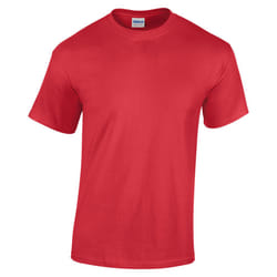 Gildan Youth Unisex Heavy Cotton T-Shirt - XS, Red