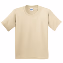 Gildan Youth Unisex Heavy Cotton T-Shirt - XS, Sand