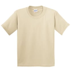Gildan Youth Unisex Heavy Cotton T-Shirt - XS, Sand
