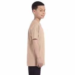 Gildan Youth Unisex Heavy Cotton T-Shirt - XS, Sand