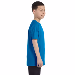 Gildan Youth Unisex Heavy Cotton T-Shirt - M, Saphire