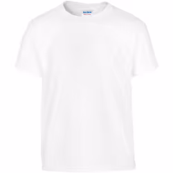 Gildan Youth Unisex Heavy Cotton T-Shirt - XS, White