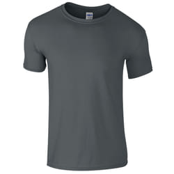Gildan Mens Short Sleeve Soft-Style T-Shirt - 2XL, Charcoal