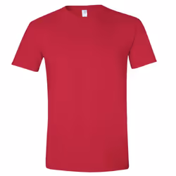 Gildan Mens Short Sleeve Soft-Style T-Shirt - S, Cherry Red