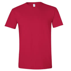 Gildan Mens Short Sleeve Soft-Style T-Shirt - M, Cherry Red