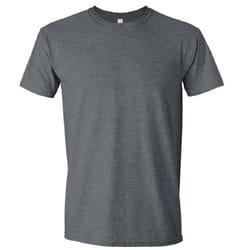 Gildan Mens Short Sleeve Soft-Style T-Shirt - L, Dark Heather