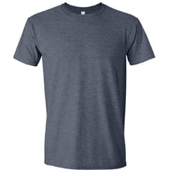Gildan Mens Short Sleeve Soft-Style T-Shirt - M, Heather Navy