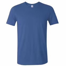 Gildan Mens Short Sleeve Soft-Style T-Shirt - L, Heather Royal