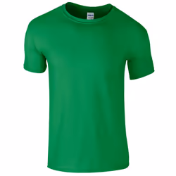 Gildan Mens Short Sleeve Soft-Style T-Shirt - L, Irish Green