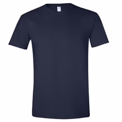 Gildan Mens Short Sleeve Soft-Style T-Shirt - M, Navy