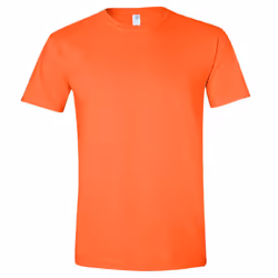 Gildan Mens Short Sleeve Soft-Style T-Shirt - 2XL, Orange