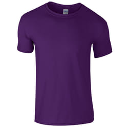 Gildan Mens Short Sleeve Soft-Style T-Shirt - L, Purple