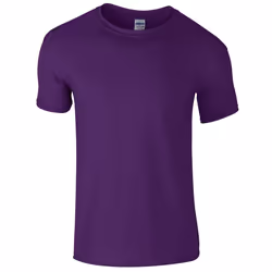 Gildan Mens Short Sleeve Soft-Style T-Shirt - XL, Purple