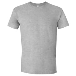 ) Gildan Mens Short Sleeve Soft-Style T-Shirt - L, Sport Grey (RS
