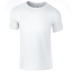 Gildan Mens Short Sleeve Soft-Style T-Shirt - 2XL, White
