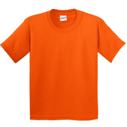 Gildan Childrens Unisex Soft Style T-Shirt - XS, Orange