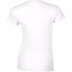 Gildan Ladies Soft Style Short Sleeve T-Shirt - S, White