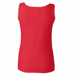 Gildan Ladies Soft Style Tank Top Vest - XL, Cherry Red