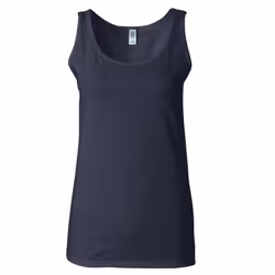 Gildan Ladies Soft Style Tank Top Vest - XL, Navy