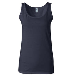 Gildan Ladies Soft Style Tank Top Vest - XL, Navy
