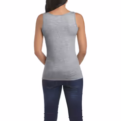 ) Gildan Ladies Soft Style Tank Top Vest - 2XL, Sport Grey (RS