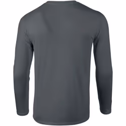 Gildan Mens Soft Style Long Sleeve T-Shirt - S, Charcoal