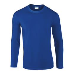 Gildan Mens Soft Style Long Sleeve T-Shirt - M, Royal