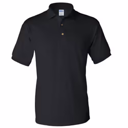 Gildan Adult DryBlend Jersey Short Sleeve Polo Shirt - M, Black