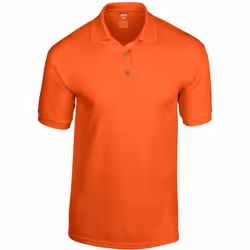 Gildan Adult DryBlend Jersey Short Sleeve Polo Shirt - S, Orange