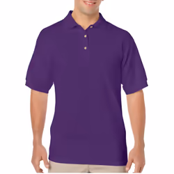 Gildan Adult DryBlend Jersey Short Sleeve Polo Shirt - 2XL, Purple