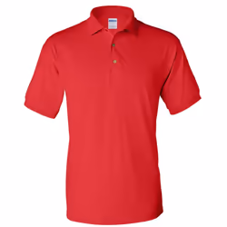 Gildan Adult DryBlend Jersey Short Sleeve Polo Shirt - L, Red