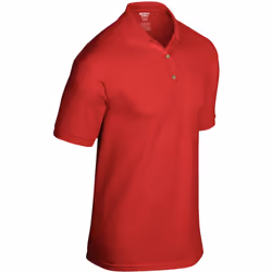 Gildan Adult DryBlend Jersey Short Sleeve Polo Shirt - L, Red